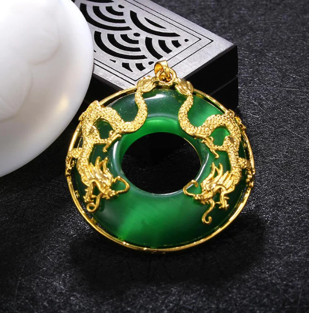 Jade Dragon Pendant