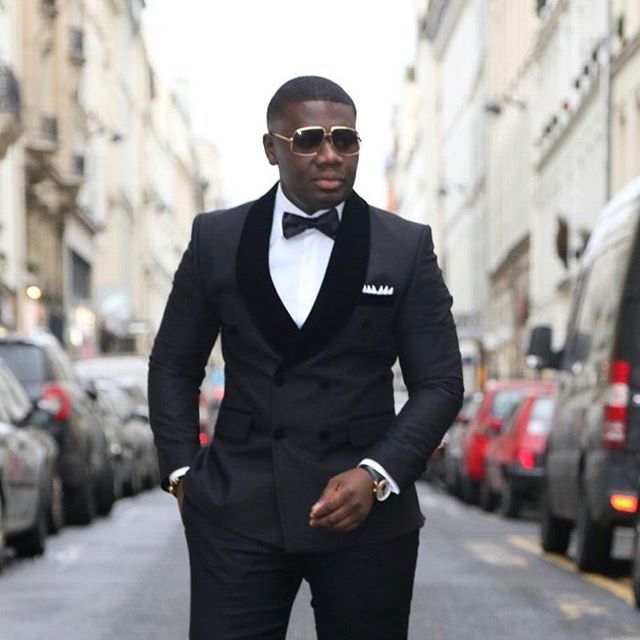Item Stunning - Black Velvet Lapel Two Piece