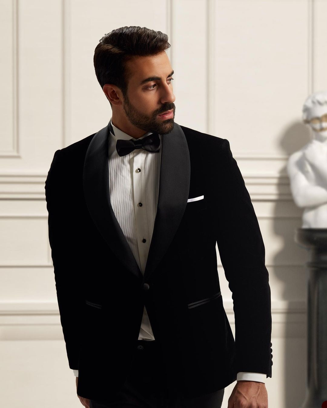 Item Blessed - Black Velvet Satin Lapel Two Piece