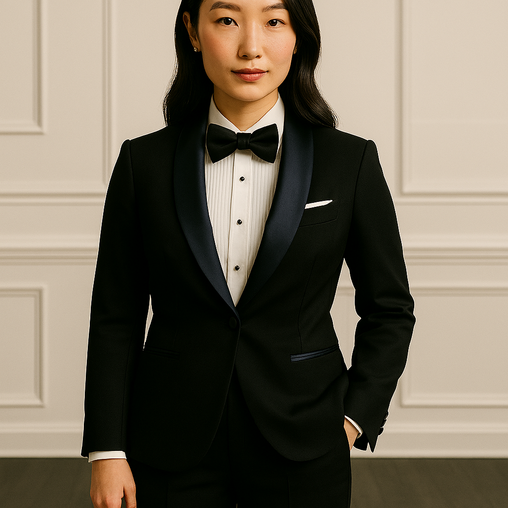 Item Hypnotic - Black Tuxedo with Satin Lapel Two Piece