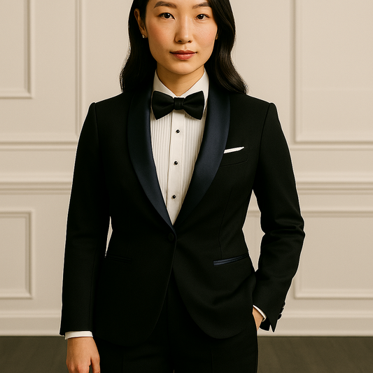 Item Hypnotic - Black Tuxedo with Satin Lapel Two Piece