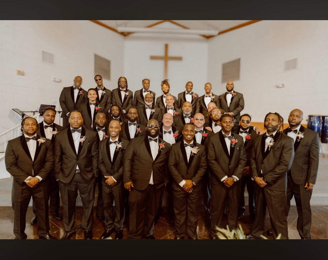 Item Forgiven - Black Velvet Shawl Collar Two Piece