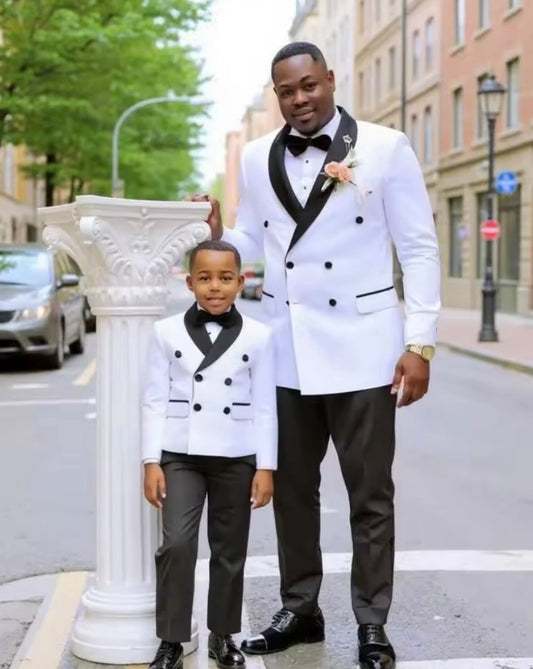 Item Adoration - Double Breasted Black Shawl Lapel Two Piece